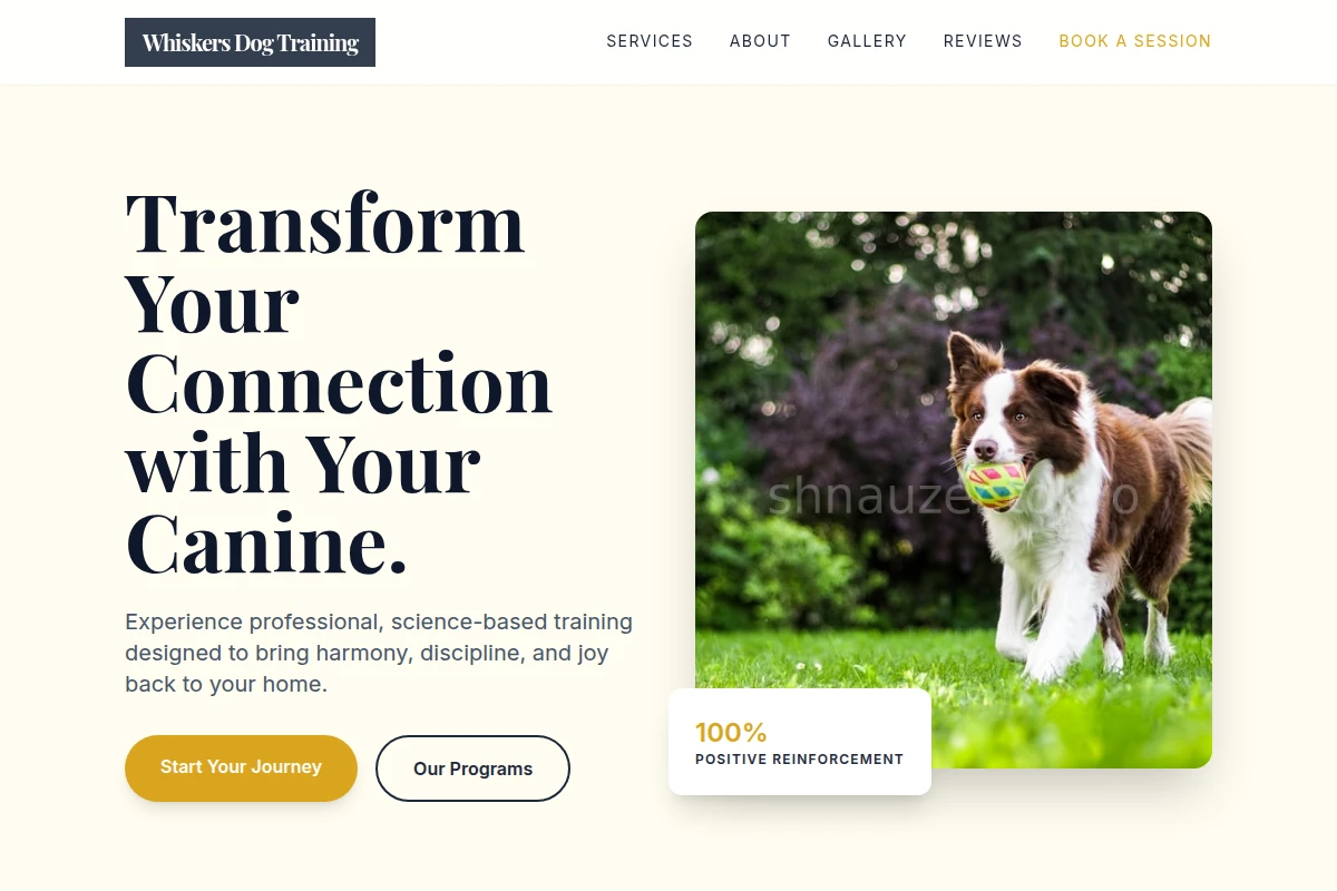 Whiskers Dog Training