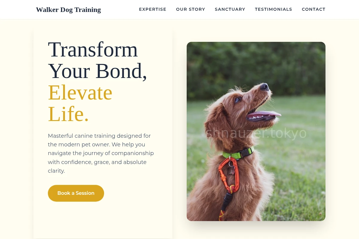 Walker Dog Training
