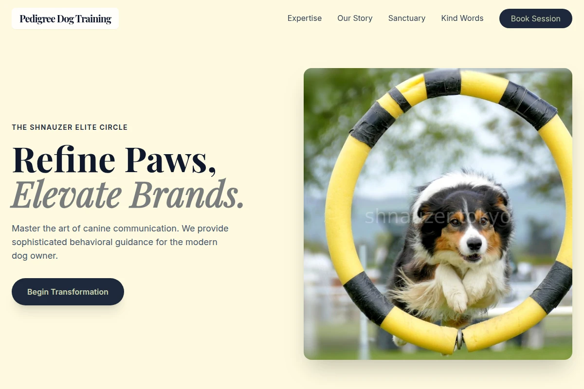 Pedigree Dog Training
