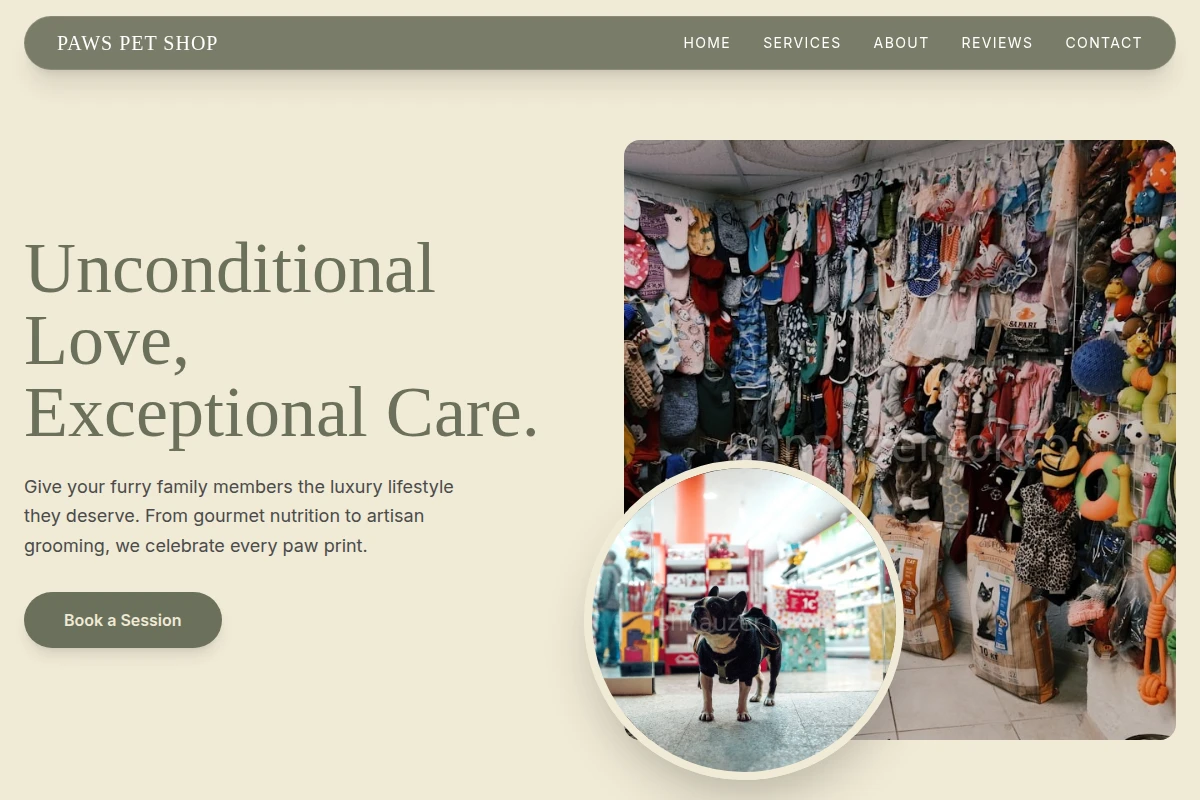 Paws Pet Shop