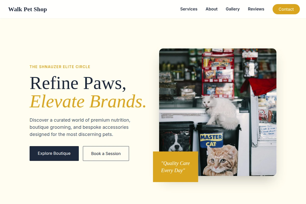 Walk Pet Shop